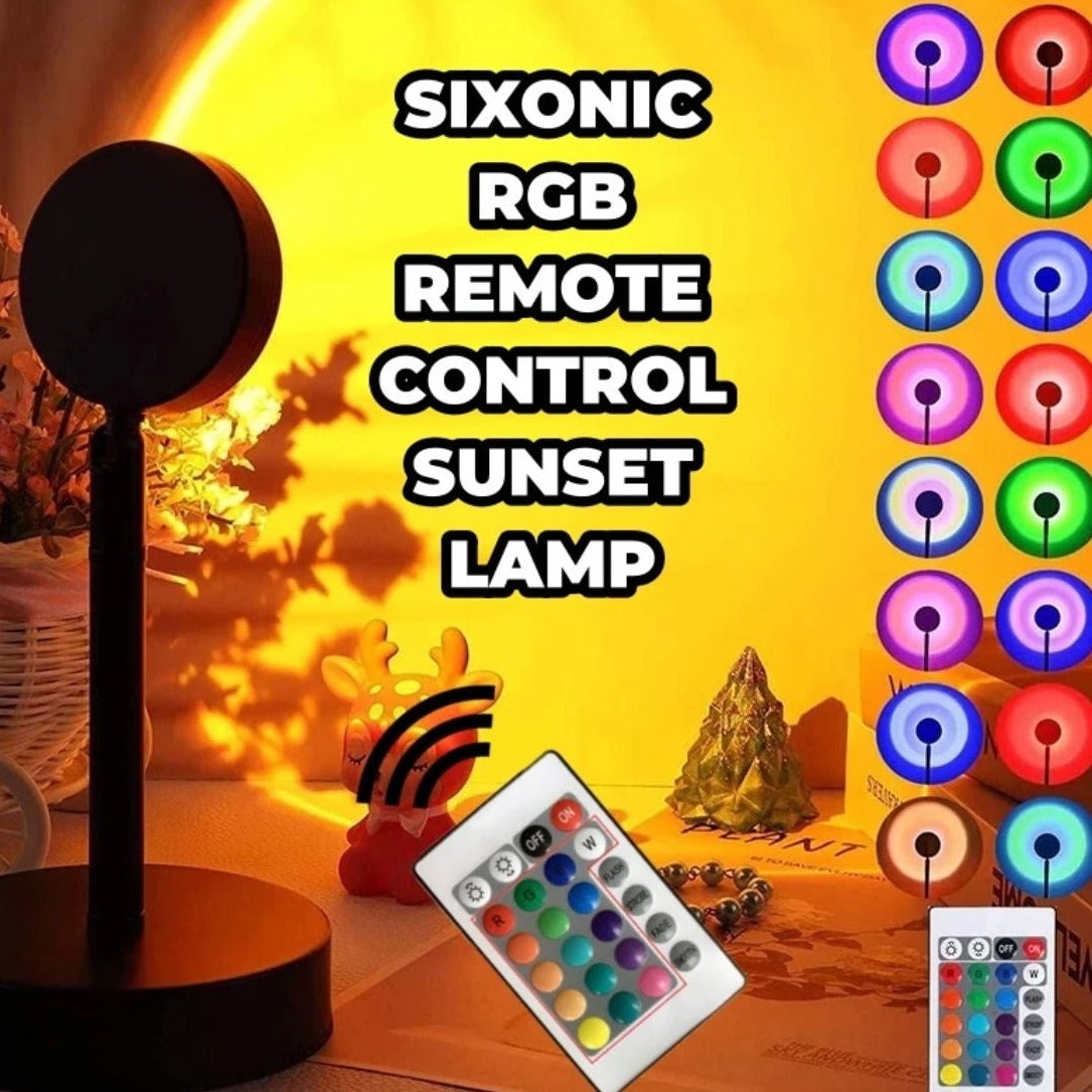 Remote control RGB sunset lamp